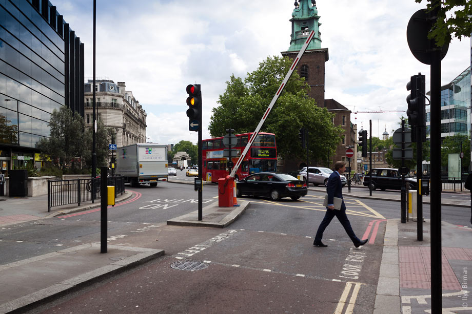 A barrier in London