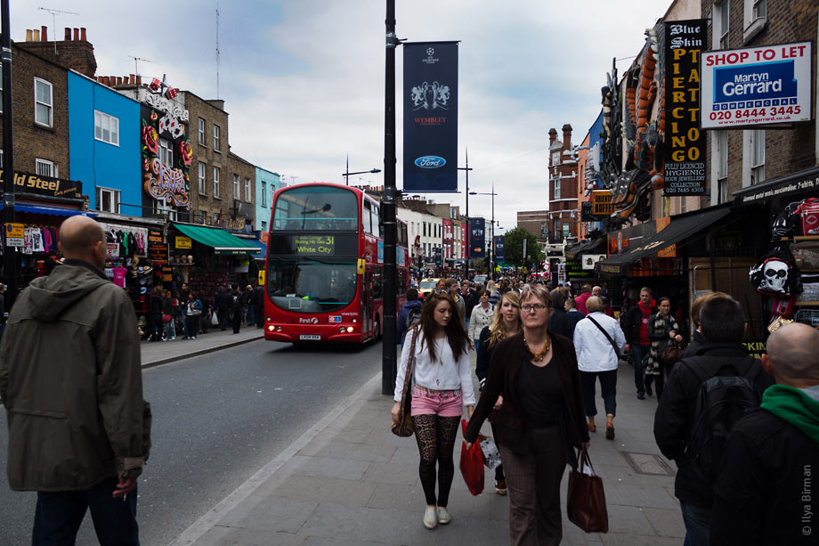 Camden High Street in London