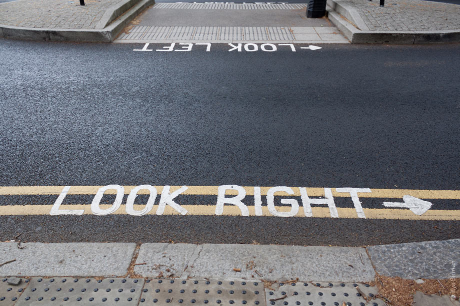Look right