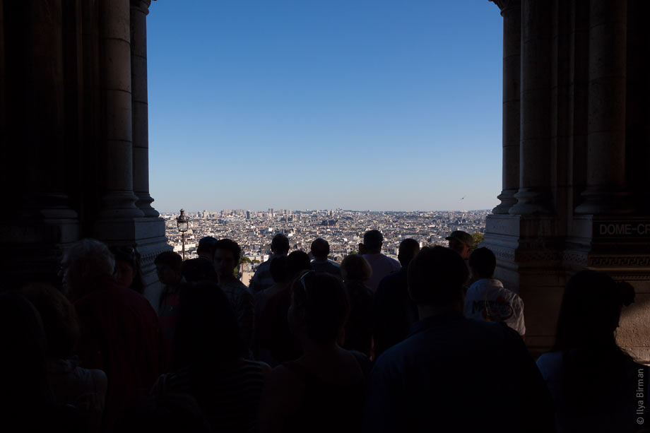 The view of Paris from the Sacré-Cœur basilica