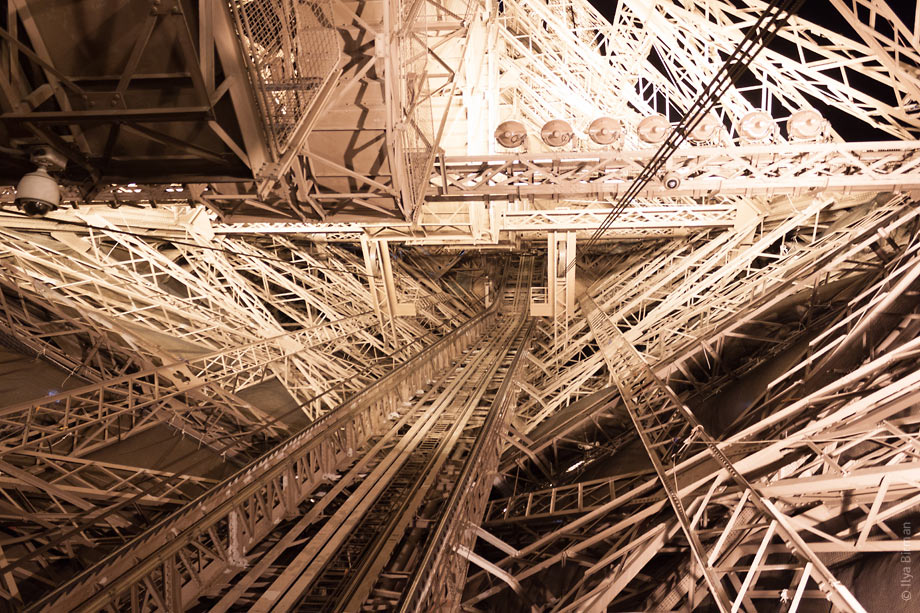 One of Eiffel Tower pillars from inside