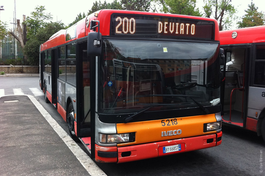 The bus 200 in Rome