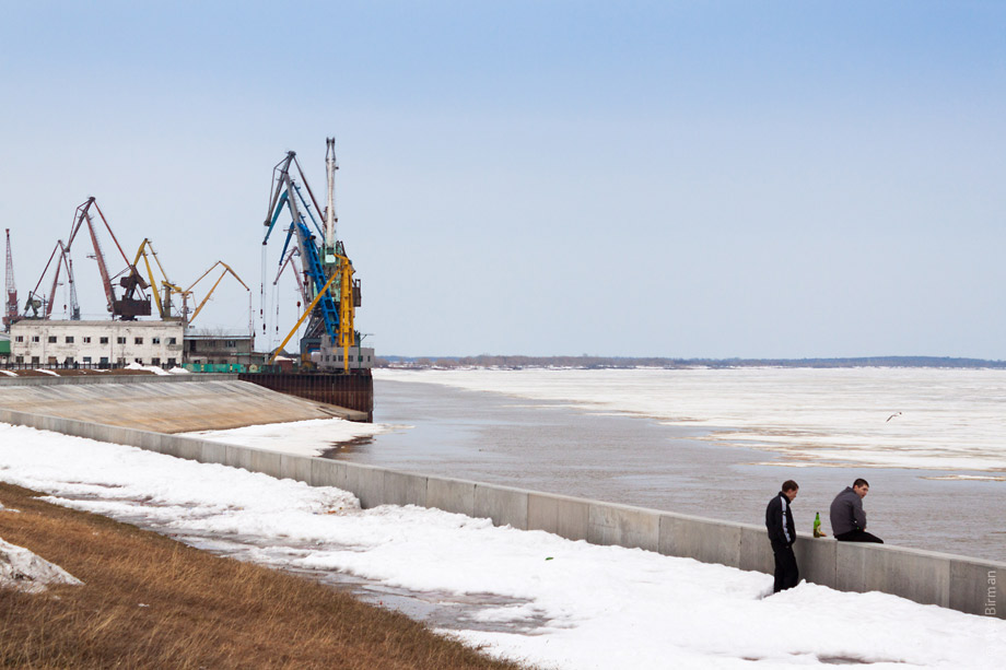 The quay in Surgut
