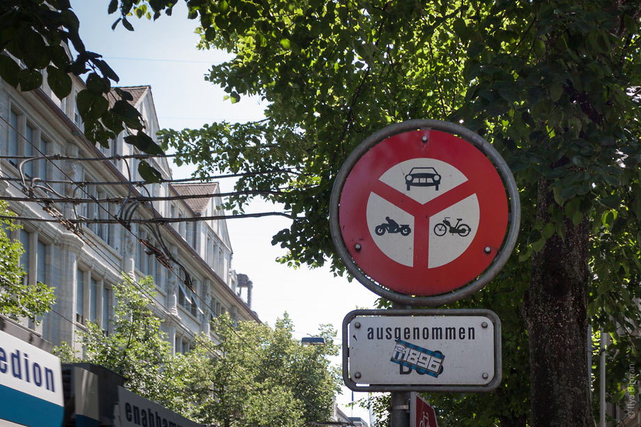 A triple prohibition in Zurich